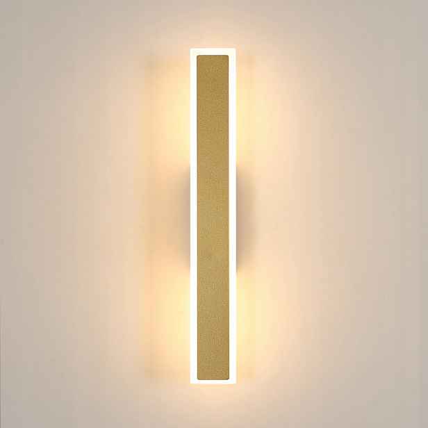 Kinkiet Led Lampa Ścienna Złota Nowoczesna Do Salonu Korytarz 12W 3000K