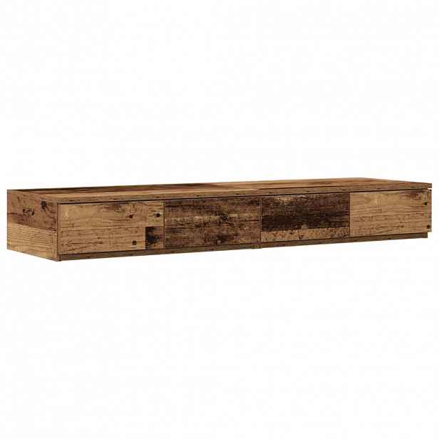 vidaXL Zásuvky pod postel Staré dřevo 120 x 36,5 x 16,5 cm