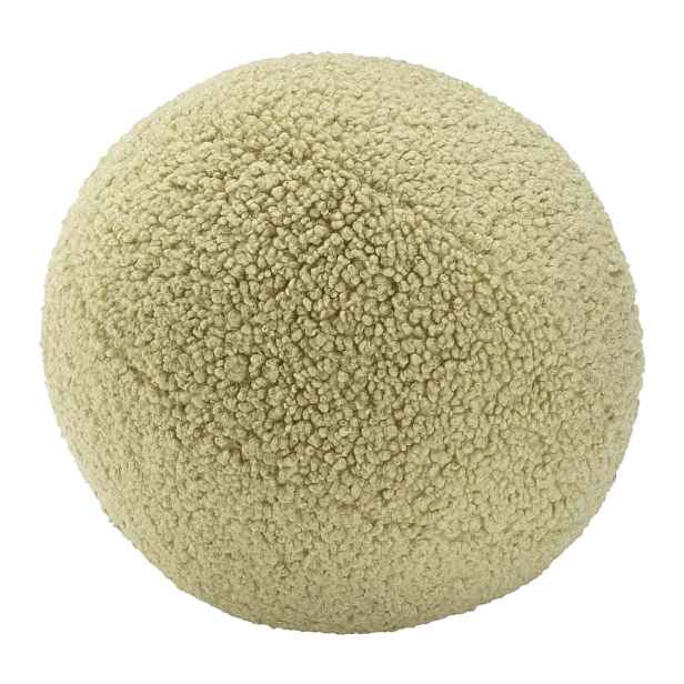 Zelený dětský pohovkový polštář z textilie bouclé Ball – Wigiwama