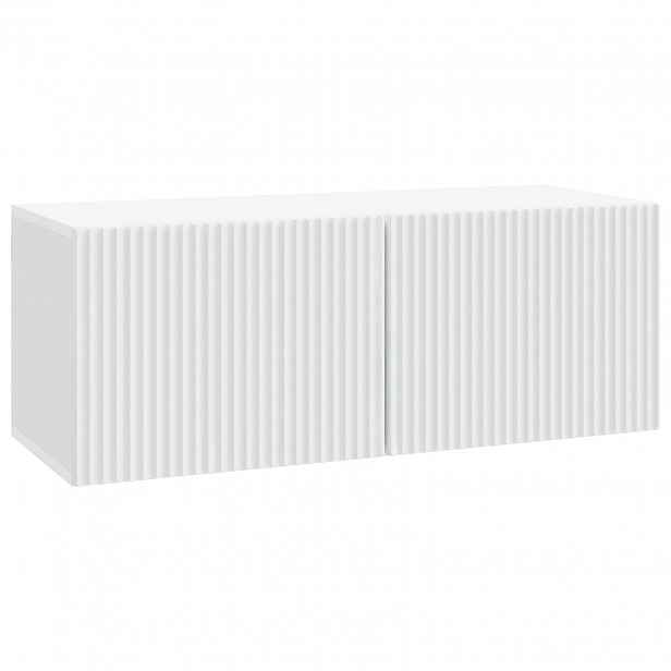 vidaXL Nástěnná TV skříň Bílá 78,5 x 31 x 30 cm Kompozitní dřevo