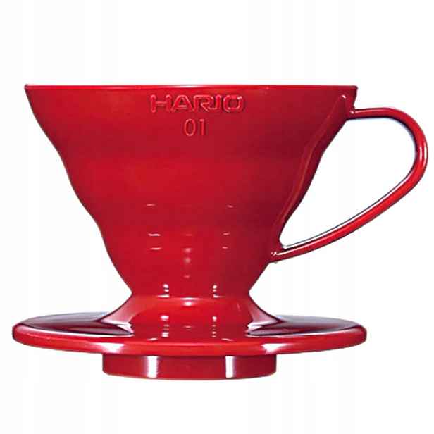 Driper Hario keramický Drip V60-01 červený kávovar