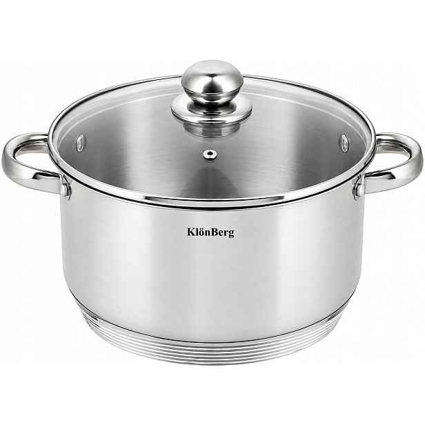 Hrnec Ocelové víko 6,4L 24cm Nerezová Ocel Klonberg Premium