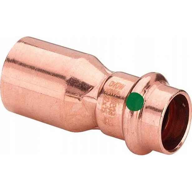 Redukční spojka z mědi, zasouvací koncovka 54 x 42 mm Profipress 2415.1 W