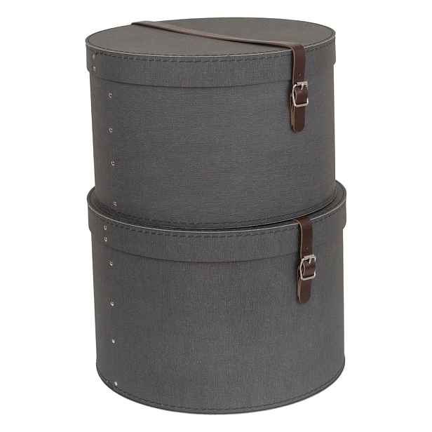 Sada 2 černých krabic Bigso Box of Sweden Rut