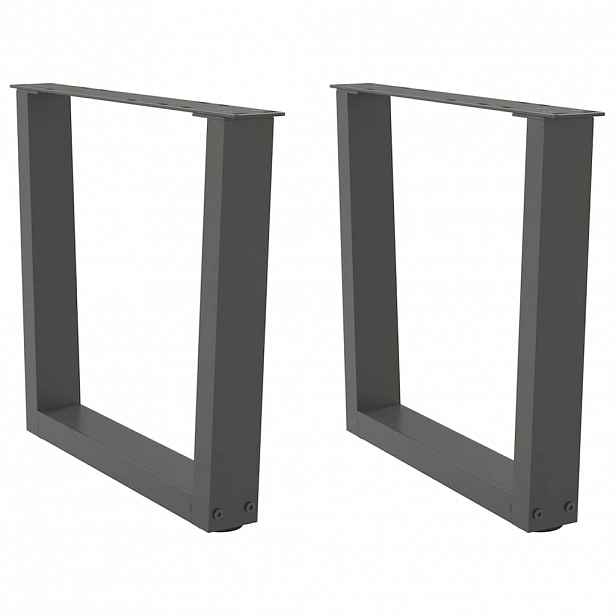 vidaXL Nohy konferenčního stolku ve tvaru V 2 ks antracitové 50 x (42-43,3) cm ocelové