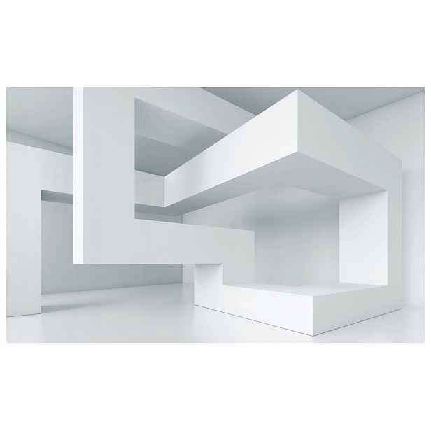 Fototapeta Bílé bloky Geometrie Abstrakce vinylová 368x254 lepidlo