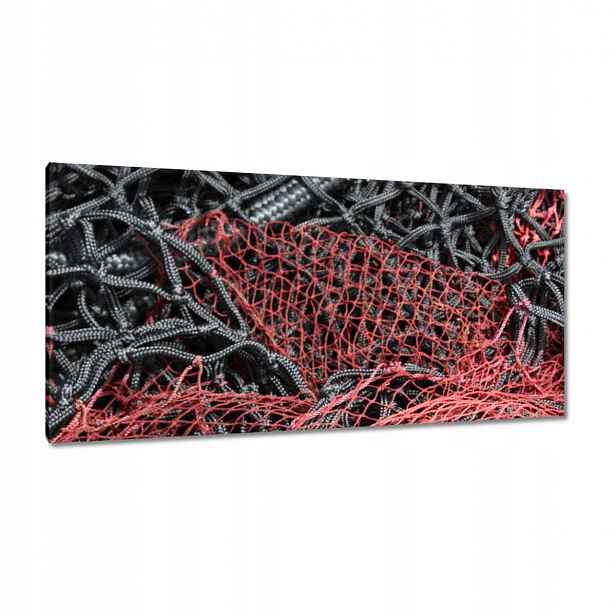 Obrazy 115x55 Červená rybářská síť