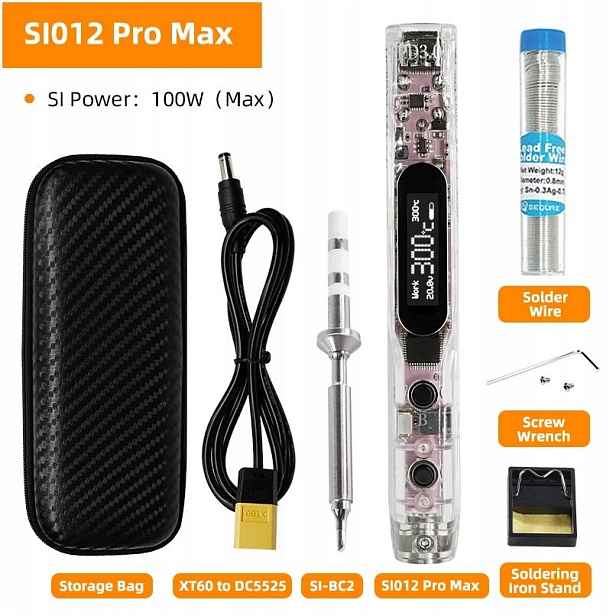 Přenosná páječka Oled Sequre SI012 Pro Max Kit hrot SI-BC2