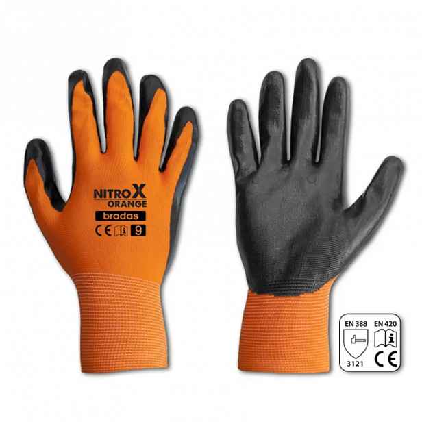 Rukavice ochranné Nitrox orange rozměr 8
