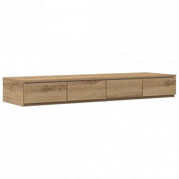 vidaXL Zásuvky pod postel Artisanový dub 120 x 36,5 x 16,5 cm