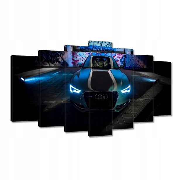 Obrazy 140x80 Modré Audi Auta