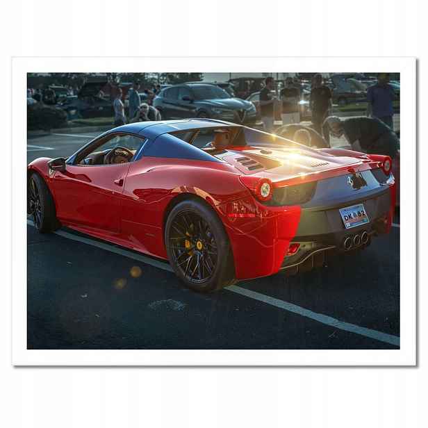 Plakáty v rámu 40x30 Červené Ferrari