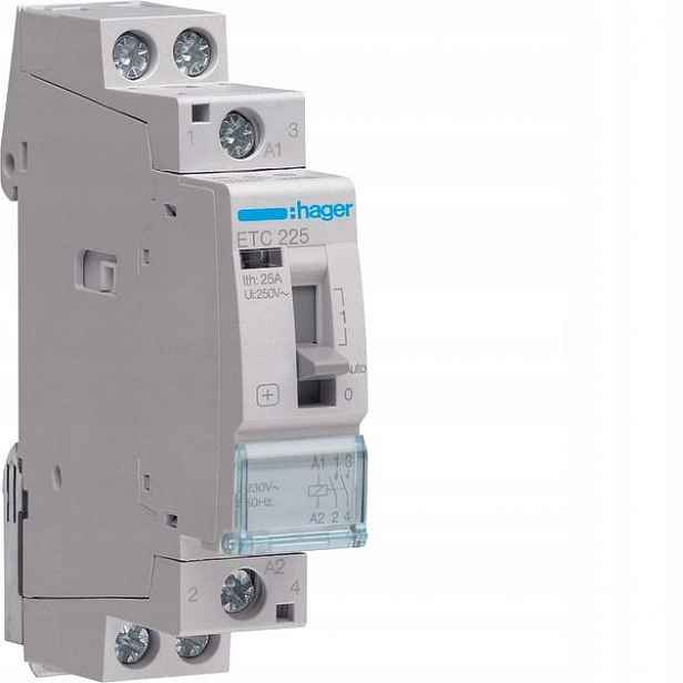 Hager stykač 25A 2NO 230V ETC225