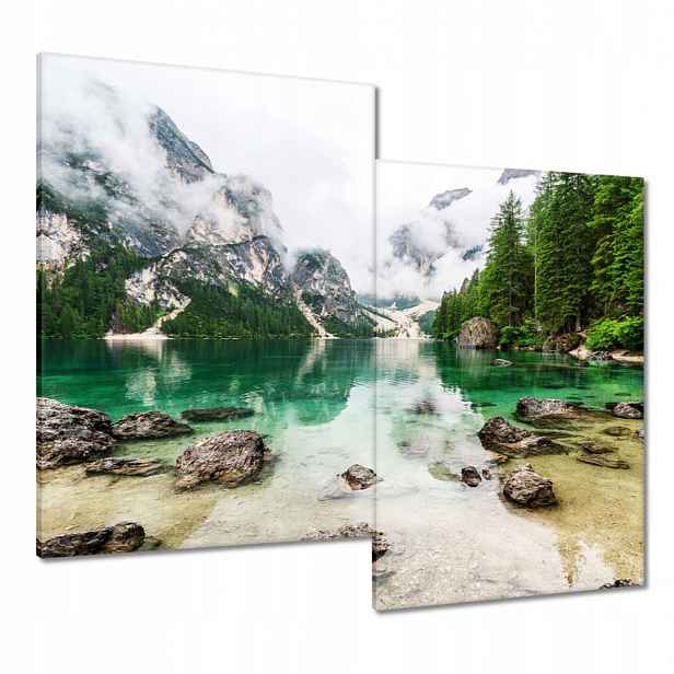 Obrazy 80x70 Horské jezero