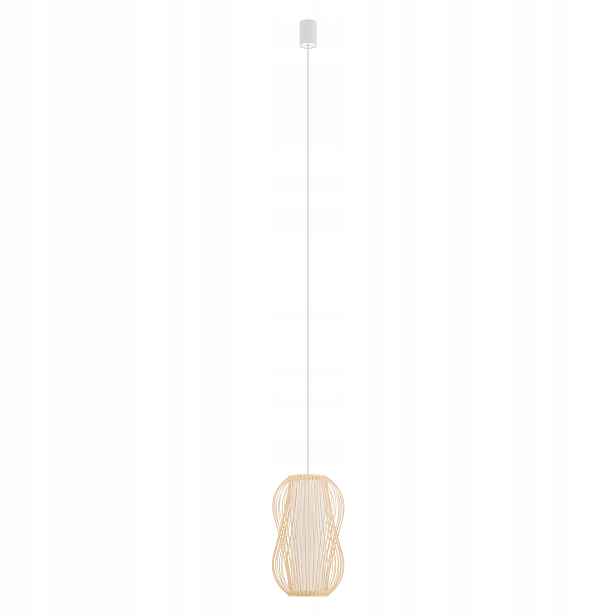 Závěsná skandinávská bambusová boho dekorativní lampa 21 cm Nowodvorski