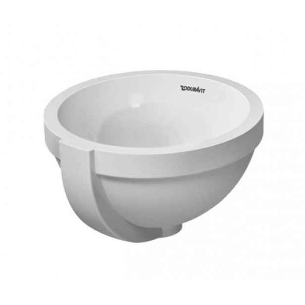 Duravit Architec - Umyvadlo vestavné, průměr 28 cm, s přepadem, bílá 0319270000