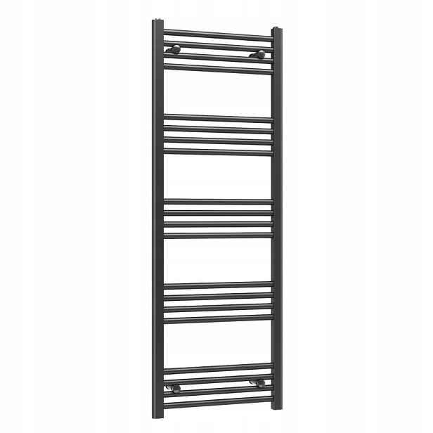 Ohřívač Basic 50x140 cm černý koupelnový žebříkový radiátor Gamma