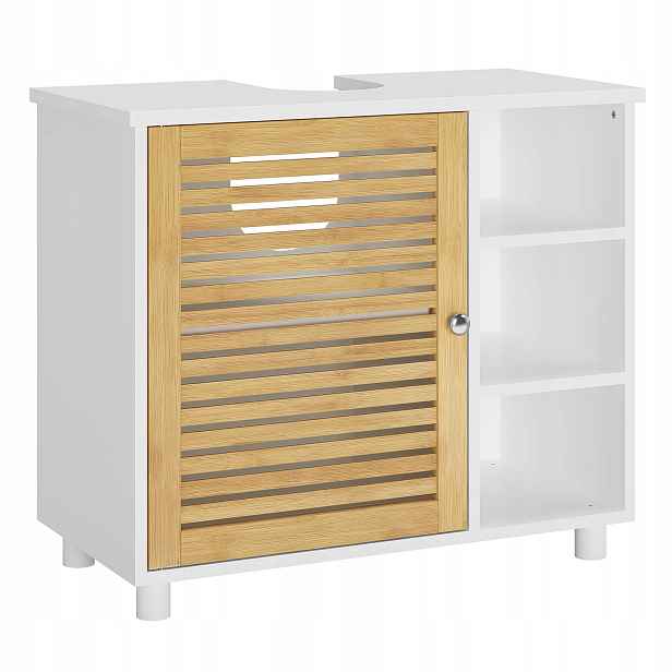 Skříňka pod umyvadlo Forabamb koupelnová volně stojící Mdf bambus 62x30x60 cm
