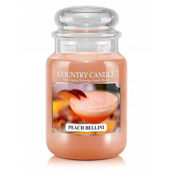 Tradiční parafínová svíčka Peach Bellini Country Candle 1 ks