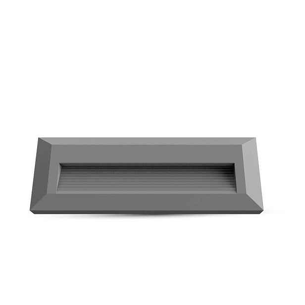 V-tac Schodišťové svítidlo 3W Led šedé obdélníkové 230V IP65 VT-1162 4000K