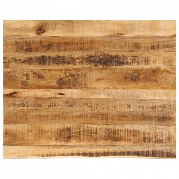 vidaXL Stolní deska 90x80x3,8 cm živá hrana hrubé mangovníkové dřevo