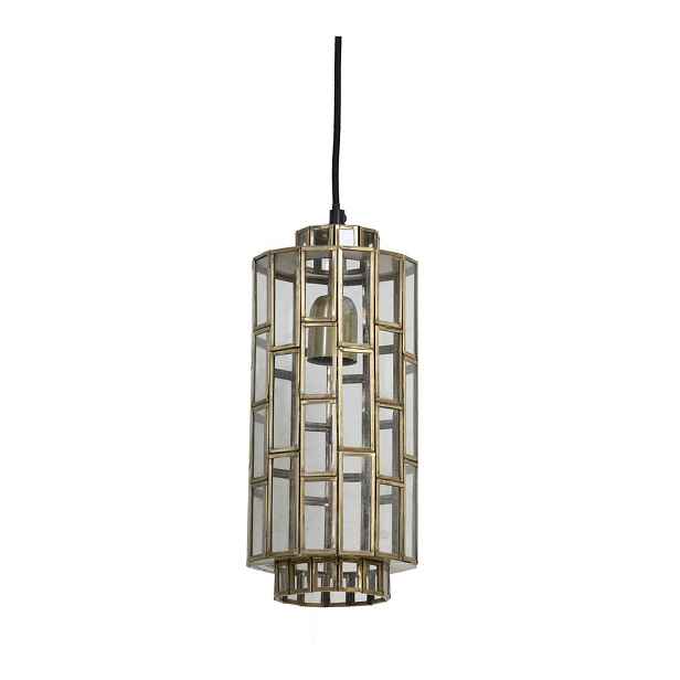 Závěsné svítidlo v bronzové barvě se skleněným stínidlem Søstrene – Light & Living