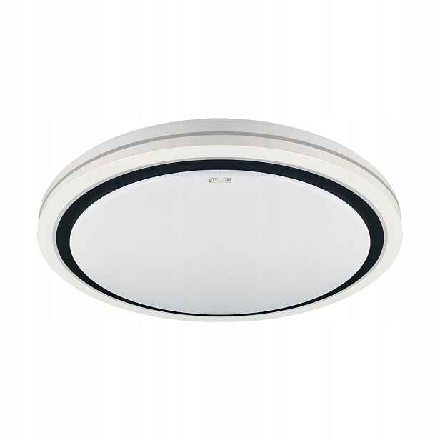 Stropní Svítidlo 48 W, stmívatelný, Ø48 cm, bílo-černý, Struhm