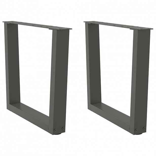 vidaXL Nohy konferenčního stolku ve tvaru V 2 ks antracitové 60 x (42-43,3) cm ocelové