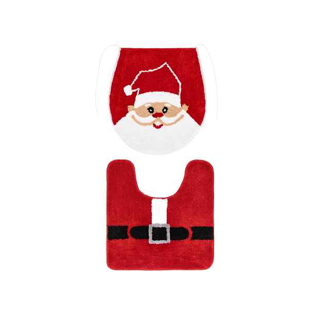 Livarno® Sada vánočních koupelnových předložek, 2dílná (Santa Claus)