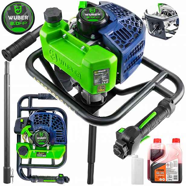 Půdní Benzínová Vrtačka Vrták Do Země Prodlužovačka 50 CM Olej