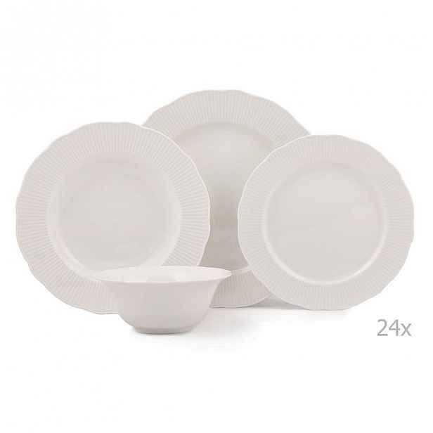 24dílná sada talířů z porcelánu Kutahya Golden Era