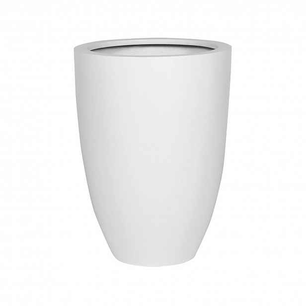 Květináč Ben, barva matná bílá, více velikostí - PotteryPots Velikost: L - v. 55 cm, ⌀ 40 cm