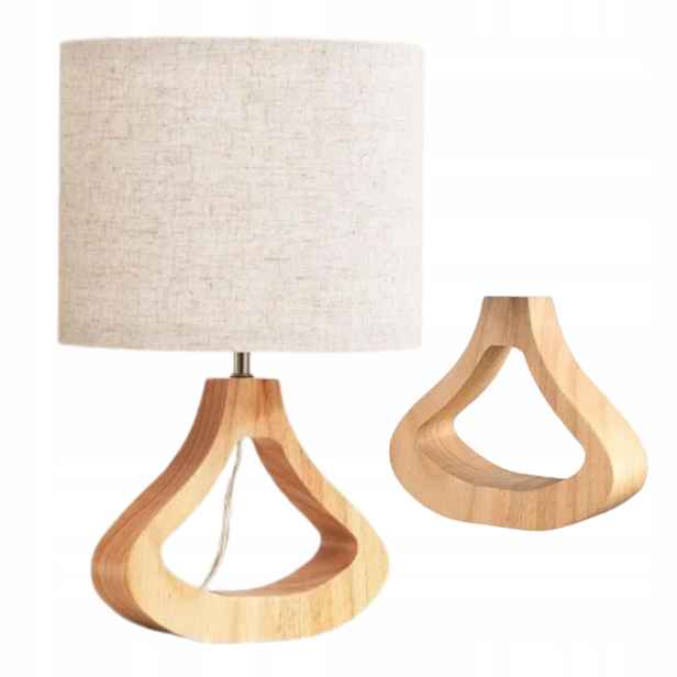 Noční Lampa Led 4W s lněným stínidlem Moderní stolní lampa 34 cm Obývací pokoj
