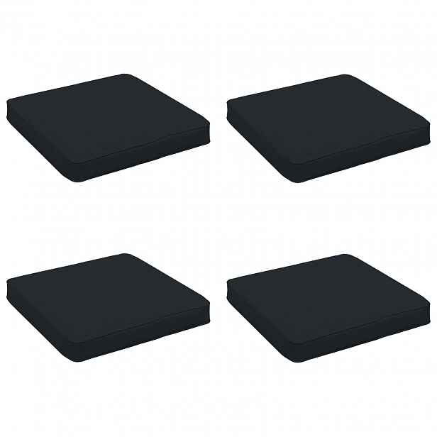 vidaXL Polstry ve 4 kusech VUGHT 4 pcs 100% polyester Tmavě modrá