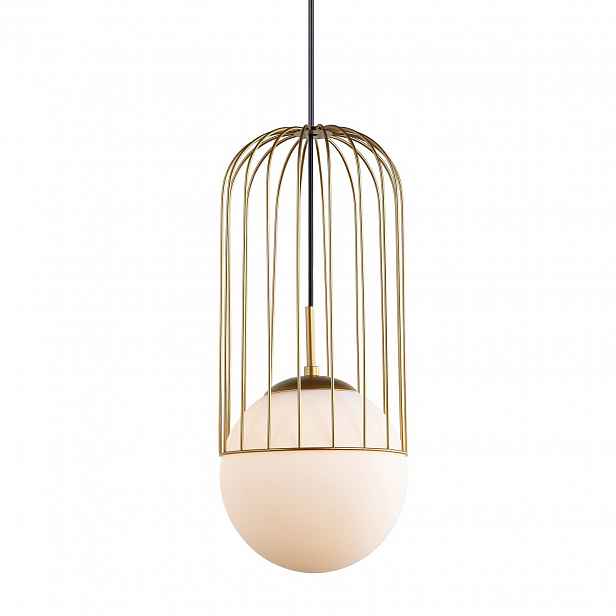Matty Závěsná lampa Zlatá Moderní Kulové Stínidlo E27 40W