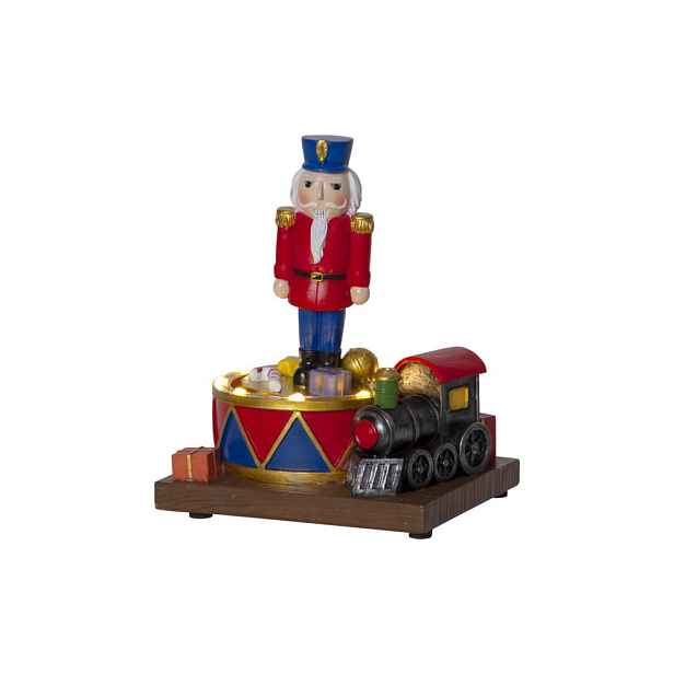 Vánoční světelná LED dekorace Star Trading Nutcracker, výška 16 cm