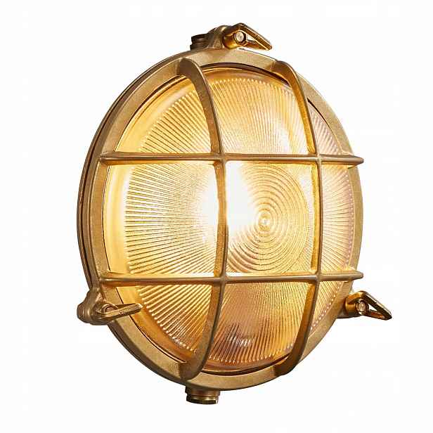 Nástěnná nástěnná lampa Polperro Mosaz E27 IP64 Stmívatelná Terasa Nordlux