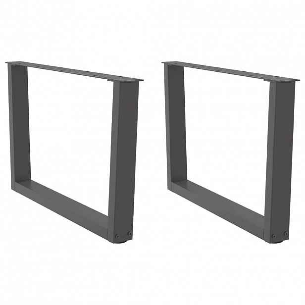 vidaXL Nohy konferenčního stolku ve tvaru V 2 ks antracitové 70 x (42-43,3) cm ocelové