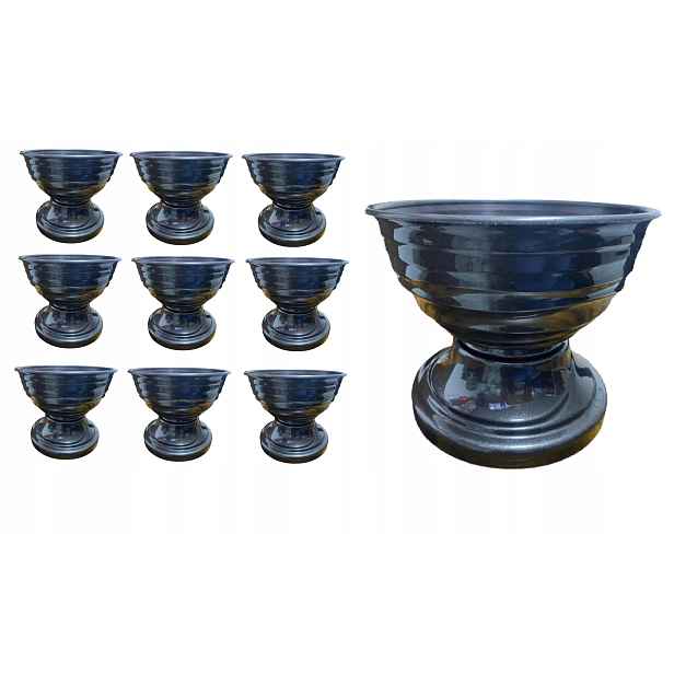 10 x Květináč Pvc Pohár Fi 21CM Obal Ikebana Na Patce Na Aranžování -velkoobchod