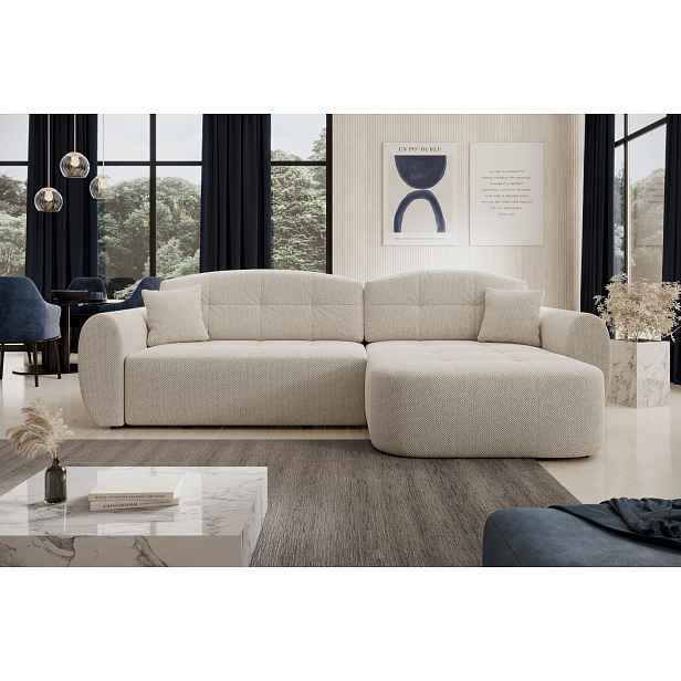 Designová sedací souprava HANELORA - béžová