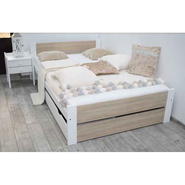 Elvisia Postel LEA s roštem | 80 x 200 cm Barva: dub sonoma