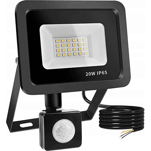 Led reflektor 20W s pohybovým senzorem, 24 Led diod