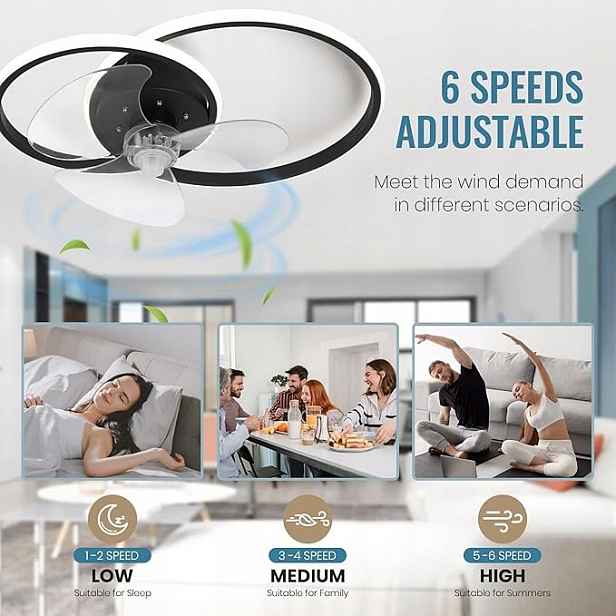 Stropní ventilátor s osvětlením – Caneoe