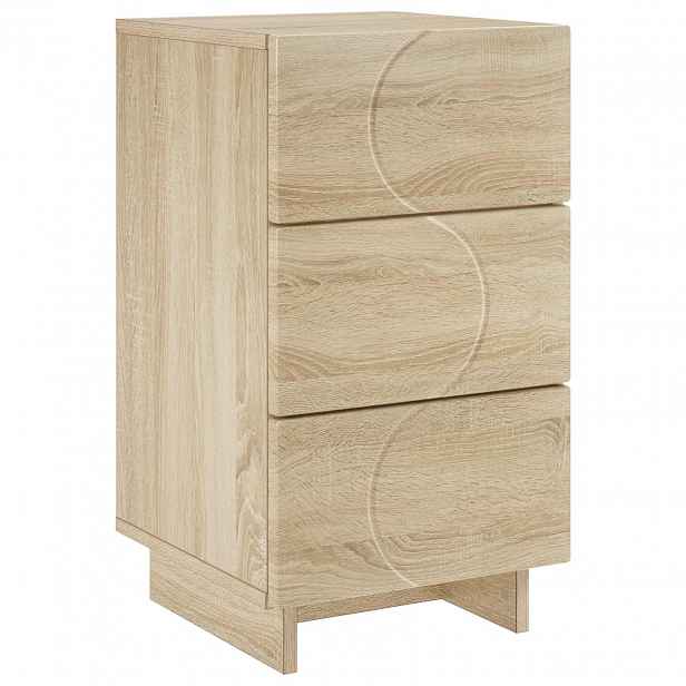 vidaXL Noční skříňka Dub sonoma 33,5 x 34,5 x 60 cm Kompozitní dřevo