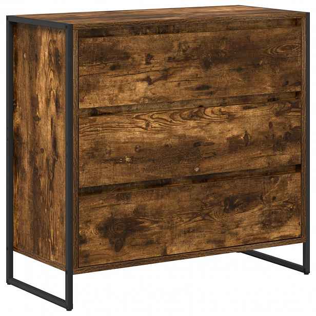 vidaXL Servírovací skříň Kouřový dub 79 x 36 x 75.5 cm