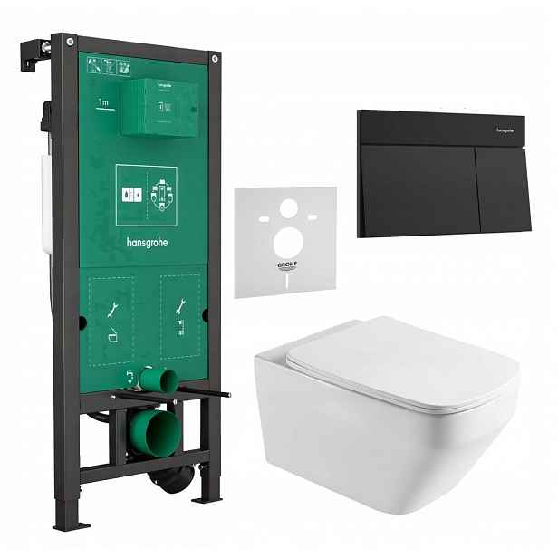 7v1 Wc Set Stelaz Hansgrohe iFrame Wc Mísa Imprese Tornado+tlačítko