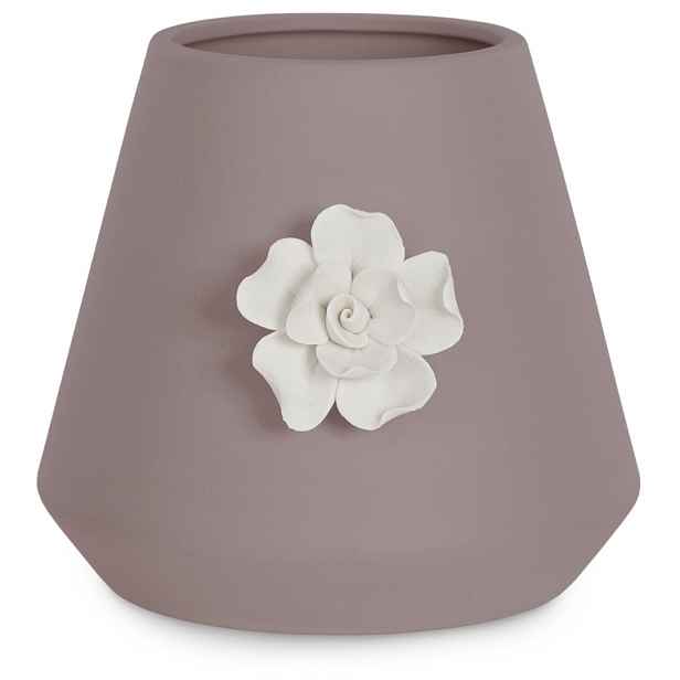 AmeliaHome Keramická váza Lusitiono cappuccino, velikost 13x13x12
