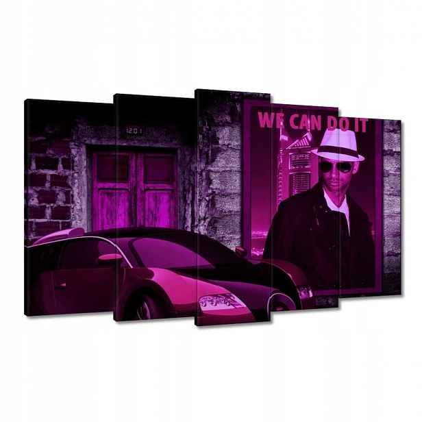 Obrazy 100x60 Fialové Bugatti