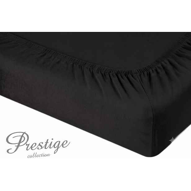 Prostěradlo Jersey s gumičkou 160x200 Černá Prestige Collection 160 g/m2