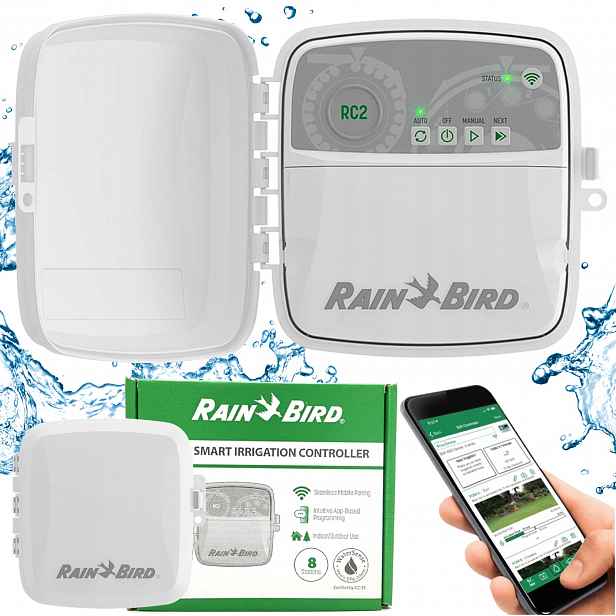 Regulátor Pro Venkovní Zavlažování Zahrady RC2 8 Zón Rain Bird S Wifi